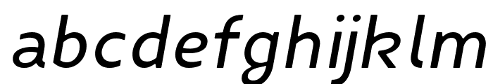 Fibon Neue Medium Italic Round Font LOWERCASE