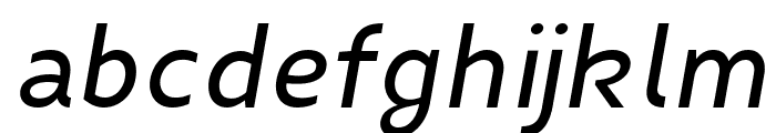 Fibon Neue Medium Oblique Font LOWERCASE