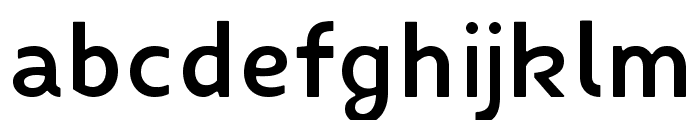 Fibon Neue SemiBold Round Font LOWERCASE