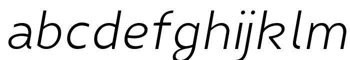 Fibon Neue SemiLight Oblique Font LOWERCASE