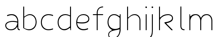 Fibon Neue Thin Round Font LOWERCASE