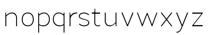 Fibon Neue Thin Round Font LOWERCASE