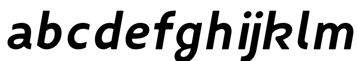 FibonNeue-BoldItalicRound Font LOWERCASE