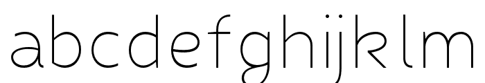 FibonNeue-ExtraLight Font LOWERCASE