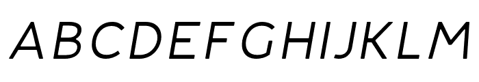 FibonNeue-ItalicRound Font UPPERCASE