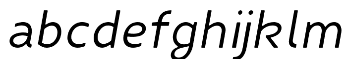 FibonNeue-ItalicRound Font LOWERCASE