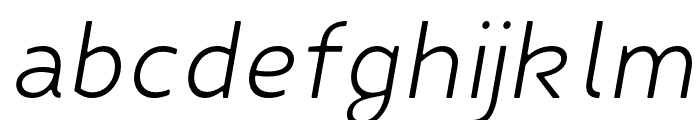 FibonNeue-LightItalicRound2 Font LOWERCASE