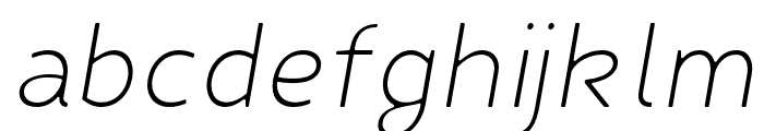 FibonNeue-LightItalicRound Font LOWERCASE
