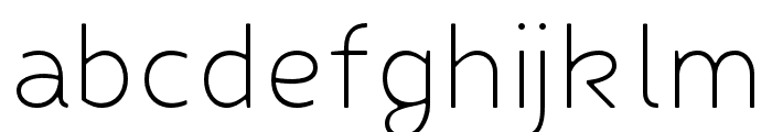 FibonNeue-LightRound2 Font LOWERCASE