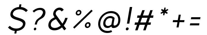 FibonNeue-Oblique Font OTHER CHARS