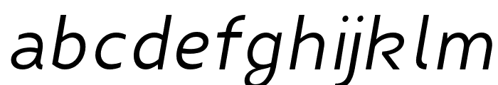FibonNeue-Oblique Font LOWERCASE