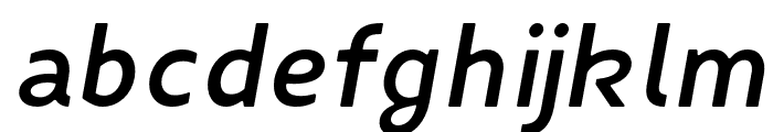FibonNeue-SemiBoldItalicRound Font LOWERCASE
