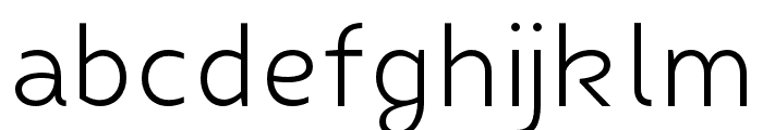 FibonNeue-SemiLight Font LOWERCASE