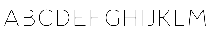 FibonNeue-ThinRound Font UPPERCASE