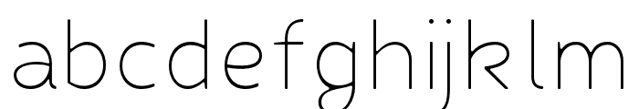 FibonNeue-ThinRound Font LOWERCASE