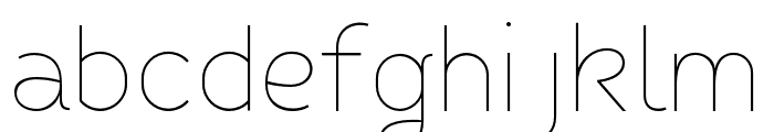 FibonSans-ExtraLight Font LOWERCASE