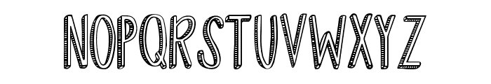 Fiesta Stripy Font Regular Font UPPERCASE
