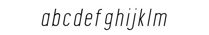 Finland Thin Italic Font LOWERCASE