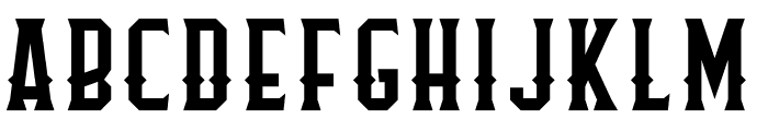 Flathead Deco Font UPPERCASE