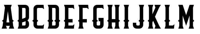 Flathead Round Deco Font UPPERCASE