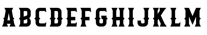 Flathead Round Deco Font LOWERCASE