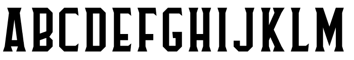 Flathead Serif Font UPPERCASE