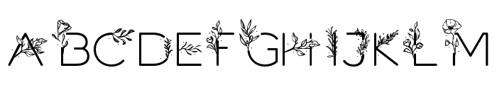 Flora Font UPPERCASE