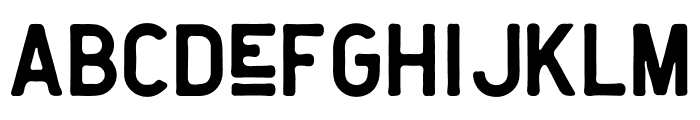 Florest Rough Font LOWERCASE