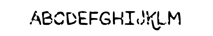 Flycatcher Grunge Font UPPERCASE