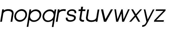 Focus Grotesk Italic Font LOWERCASE