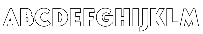 Fonseca Grande Outline Font LOWERCASE