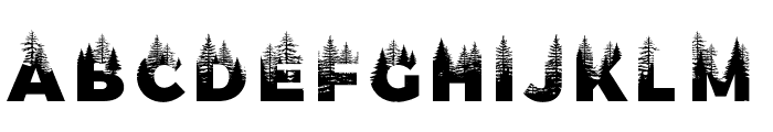 Forest 1 Regular Font UPPERCASE