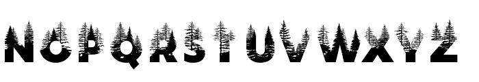 Forest 1 Regular Font UPPERCASE