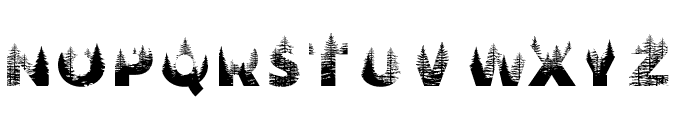 Forest 2 Regular Font UPPERCASE