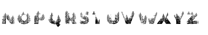 Forest 3 Regular Font UPPERCASE