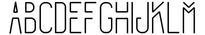 Forest Line Bold Font LOWERCASE