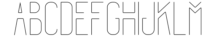 Forest Line Light Font UPPERCASE