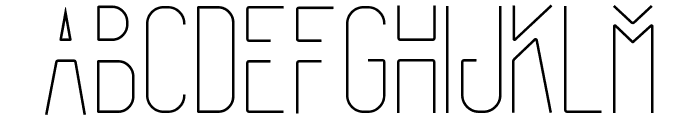 Forest Line Regular Font LOWERCASE
