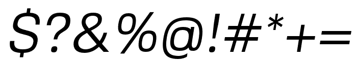 Foslin Italic Font OTHER CHARS