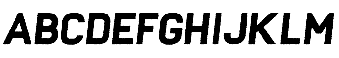 Frank Black Oblique Rough Regular Font UPPERCASE
