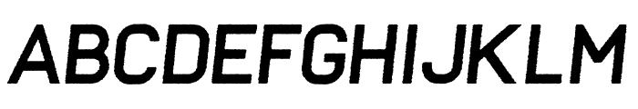 Frank Bold Oblique Rough Regular Font UPPERCASE