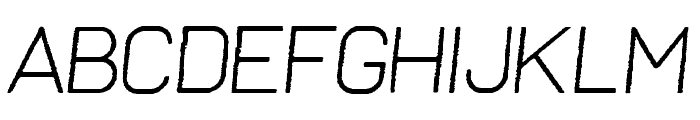 Frank Light Oblique Rough Font UPPERCASE
