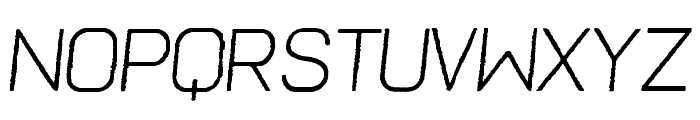 Frank Light Oblique Rough Font UPPERCASE