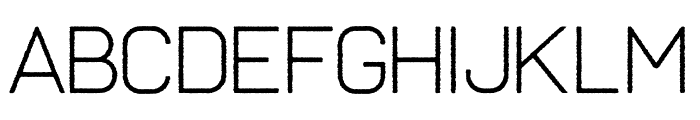 Frank Light Rough Regular Font UPPERCASE