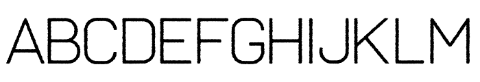 Frank Light Rough Regular Font LOWERCASE