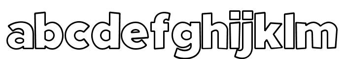 Fright Night Outline Font LOWERCASE