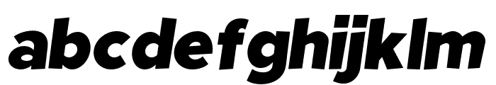 Fright Night Regular Oblique Font LOWERCASE