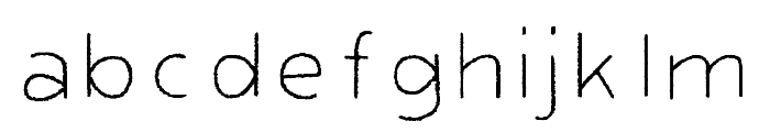 Fright Night Rough Lines Font LOWERCASE