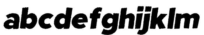 Fright Night Rough Oblique Font LOWERCASE