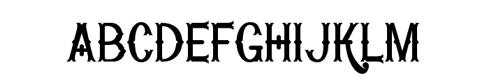 G.A Iron Horse Regular Font LOWERCASE